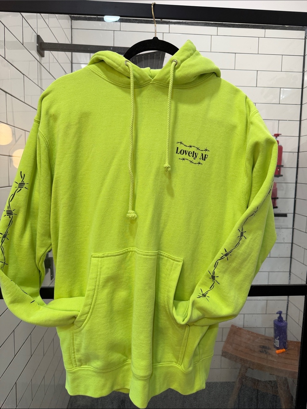 Neon Green Hoodie Sweatshirt